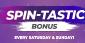 Spin-Tastic Bonus at CyberBingo: Get Bonus of up to 250%