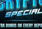 Crypto Special at Vegas Crest Casino: Get up to €40 Extra Bonus