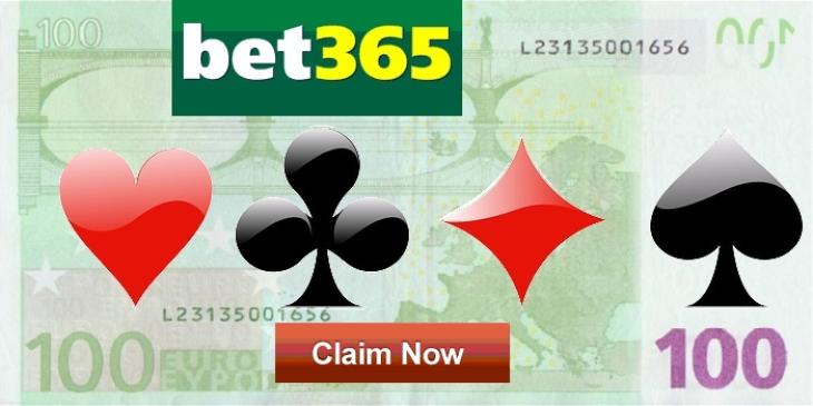 Bet365 Poker Offers EUR 100 Several Times Every Day