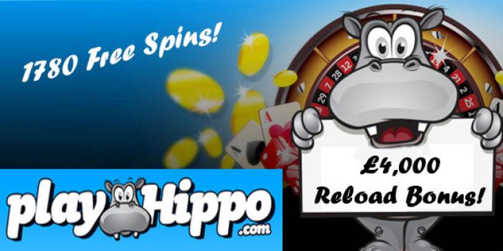 Your February Casino Deposit Bonus Codes Give You up to £4,000 at PlayHippo Casino