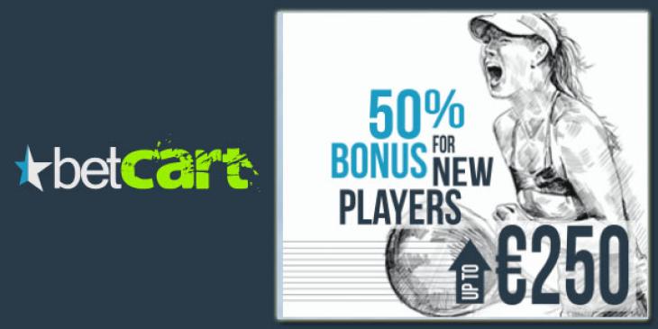 Use Your First Deposit Bonus Code and Start Betting with a 50% Max. €250 Bonus at BetCart Sports!