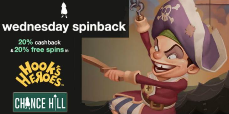 Saat jopa € 200 ja 200 ilmaispyöräytyksiä keskiviikko spinback Chance Hill Casino! (FIN)