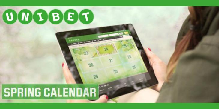 Get Rewards Every Day for a Week with the Spring Calendar at Unibet Casino!