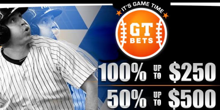 Get a $500 Cash Bonus at Legal US MLB Betting Site GTbets and Start Wagering!