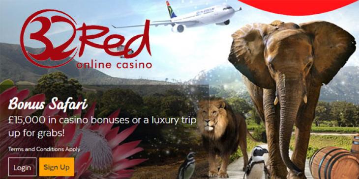 Earn a Free Safari Trip to South Africa this Month at 32Red Casino!