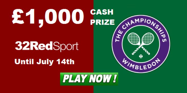 Win GBP 1,000 at 32Red Sportsbook by Wagering on Wimbledon Events