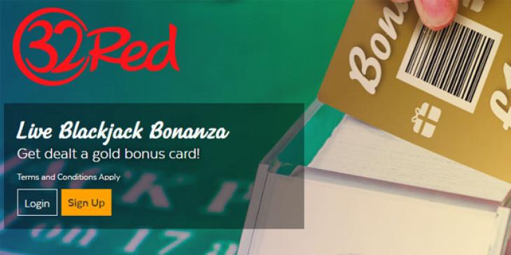 Earn Free Cash Playing Blackjack at 32Red Casino!