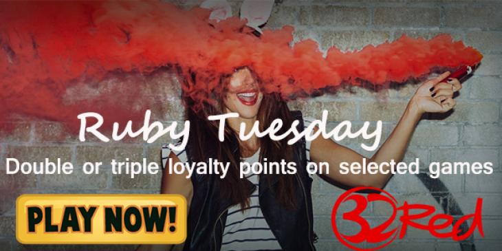 Multiply Your Loyalty Points Every Tuesday at 32Red Casino