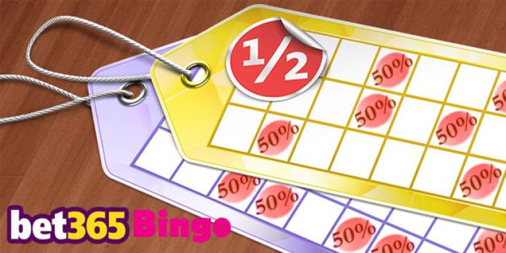 Receive Half-Priced Bingo Tickets This Month at Bet365 Bingo!