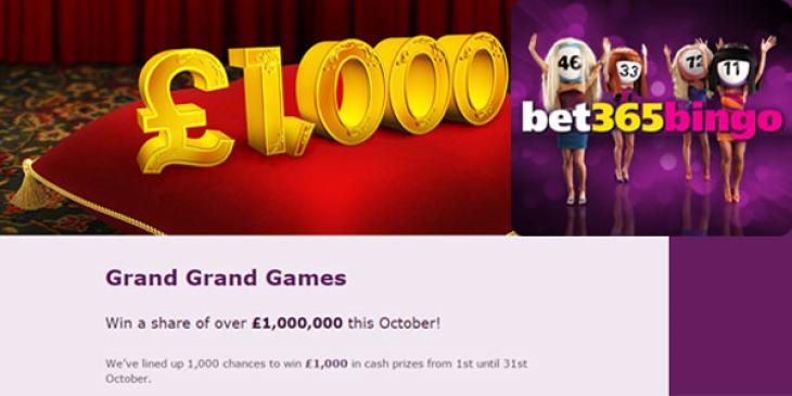 There’s 1000 ways to win £1,000 this month at Bet365!