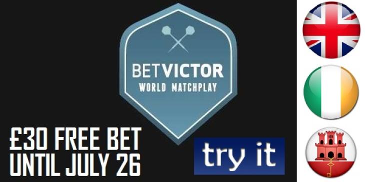 BetVictor Sportsbook’s World Matchplay With £30 Free Bet