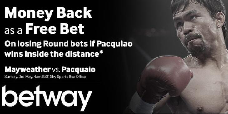 Win GBP100 with K.O. in Fight of the Century at Betway sportsbook!