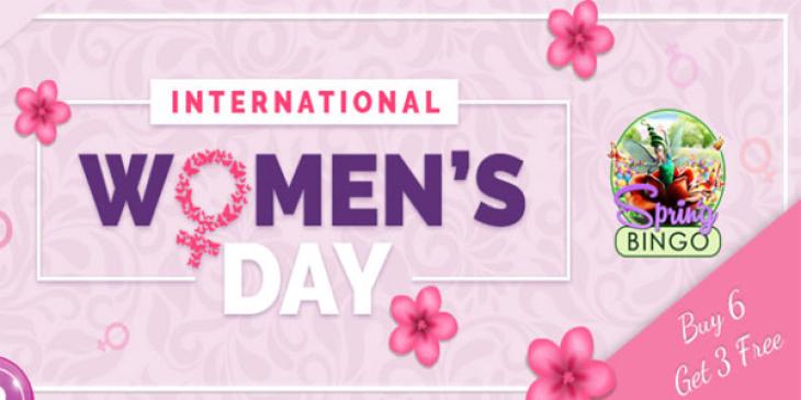 Celebrate Women’s Day Playing Bingo at Bingo Sky