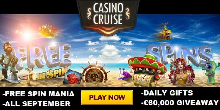 Free Spins Mania at Casino Cruise!