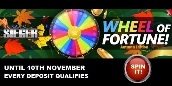 Spin the Wheel of Fortune and Win a Bonus at Casino Sieger!