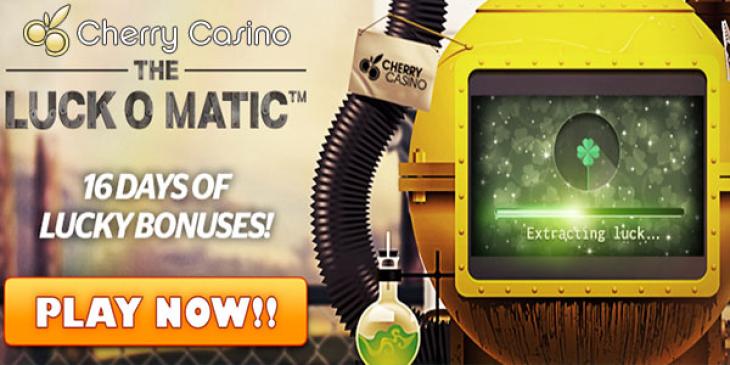 Cherry Casino Cheers You Up With A Chance To Win With The LuckOmatic