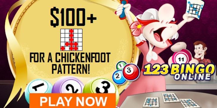 Win with the Chicken Foot Pattern at 123Bingo Online!