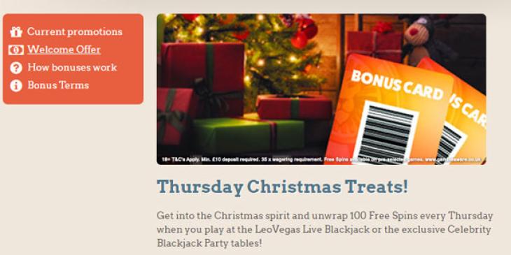 Earn up to 100 Free Spins Every Thursday at LeoVegas Casino!