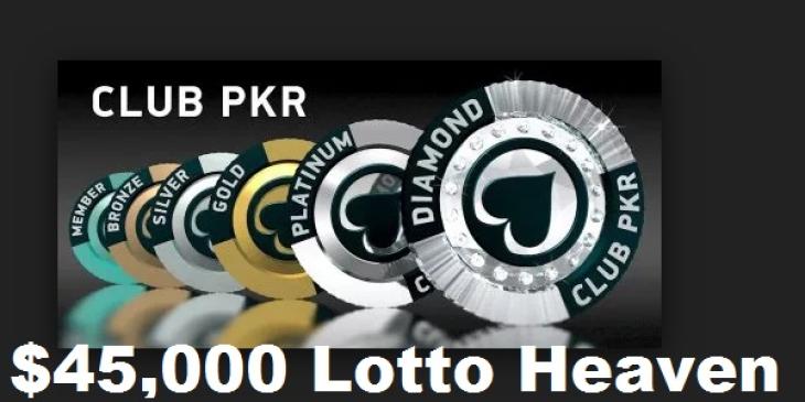 PKR Poker Offers USD 45,000 Lotto Heaven