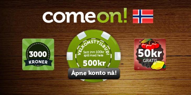 Take Advantage of ComeOn! Casino’s Deposit Bonus for Norwegian Players