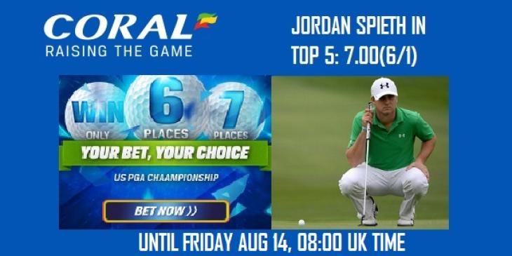 Enjoy USPGA with Coral Sportsbook Promos Today!