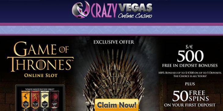 Earn 50 Free Spins with Exclusive Offer from Crazy Vegas