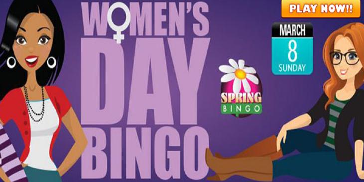 On Women’s Day CyberBingo Guarantees Cash Prizes in Spring Bingo Room