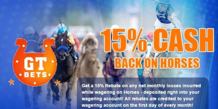 GTbets Sportsbook Offers 15% Cashback Bonus for Bets on Horse-racing
