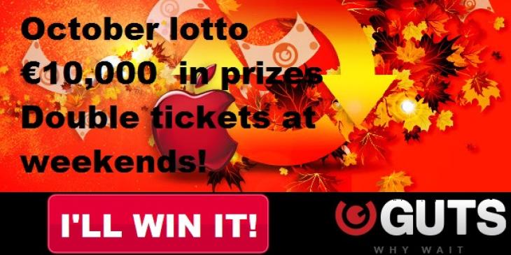 Get a Share of 10,000 Euros with GUTS Casino Lotto Promo