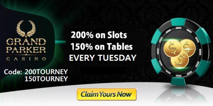 Deposit up to USD 2,000 and get 200% on Slots at Grand Parker