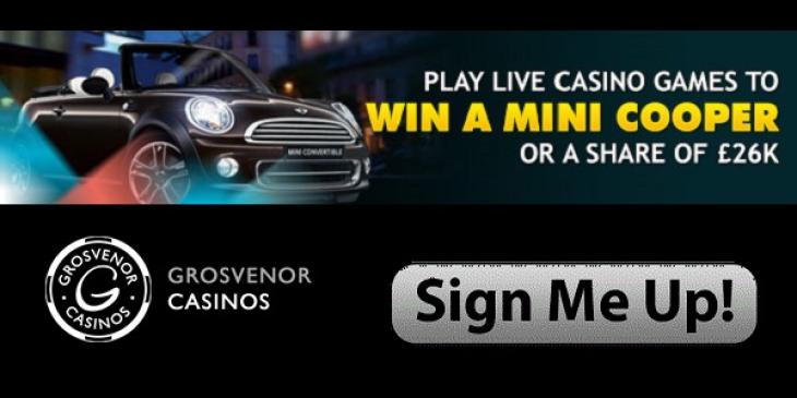 Win a Mini Cooper Convertible at Grosvenor Casino