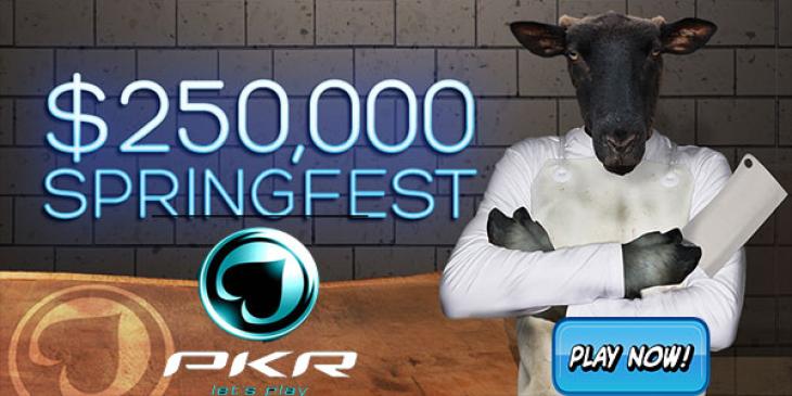 Party in the PKR Poker $250,000 Springfest Now On