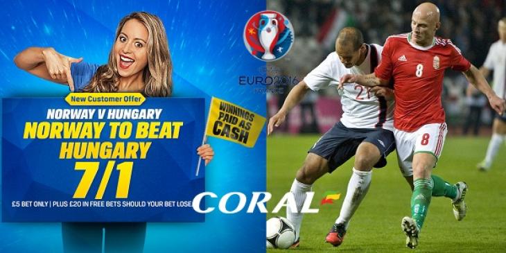 Find the Best Norway vs Hungary Odds at Coral Sportsbook!