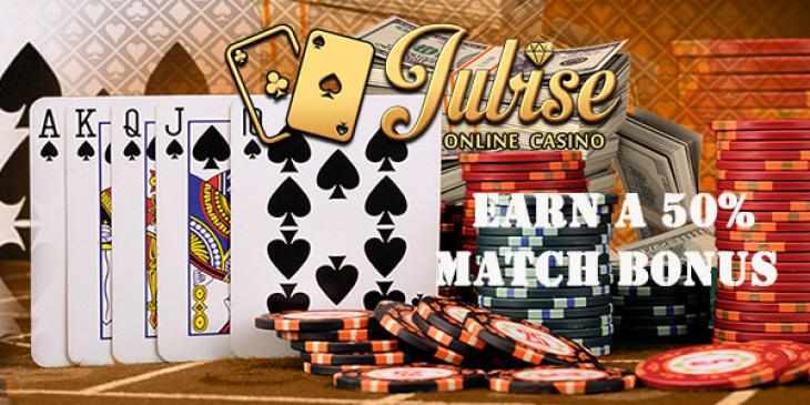 Earn a 50% Match Bonus Wednesdays at Jubise