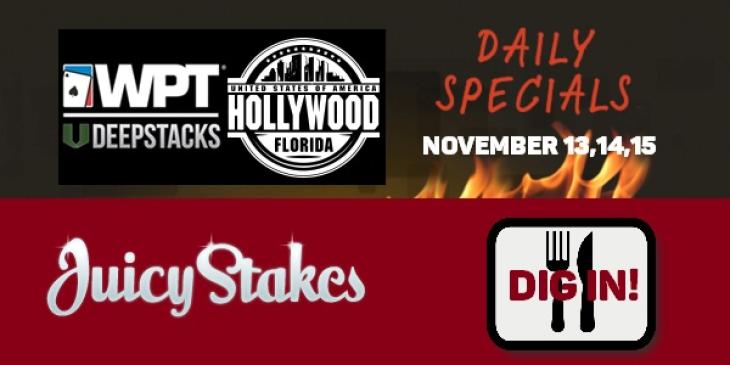 Win a Trip to Florida with the Juicy Stakes WPT Deepstacks Hollywood Poker Tournament!