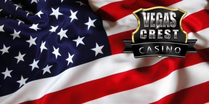 Celebrate Memorial Day with a Huge Online Casino Bonus at Vegas Crest Casino!