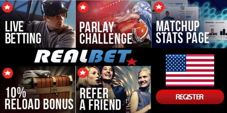 Start Betting Online from the US at Realbet Sportbook!