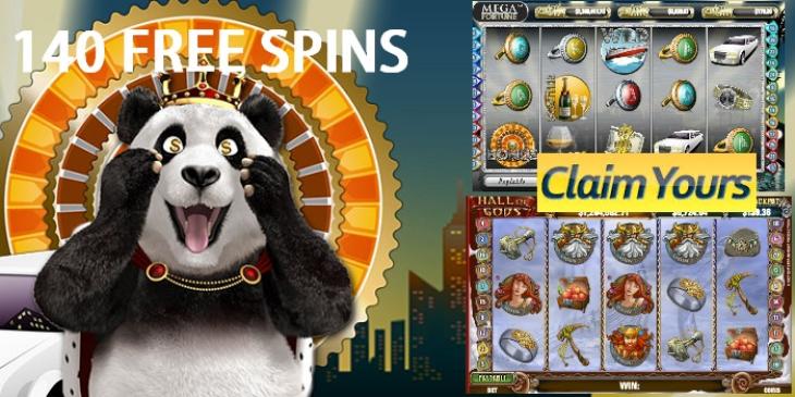 Claim 140 Free Spins at Royal Panda Casino