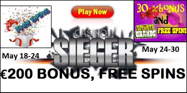 EUR 200 and Much More on Offer at Casino Sieger