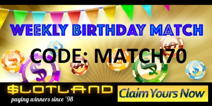 Use this Slotland Bonus Code in October