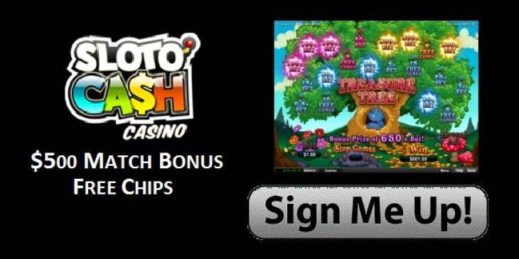 Play Treasure Tree Slot at SlotoCash Casino and Win Awesome Prizes