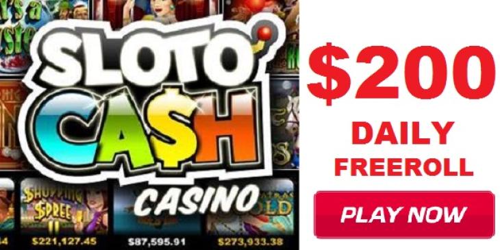 Slotocash Casino Offers USD 200 Daily Freeroll