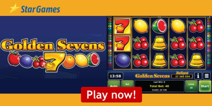 Hit the EUR 64 million Jackpot on StarGames Golden Sevens Slot Today!