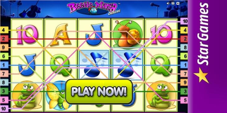 Win a €10,000 Jackpot on Beetle Mania Deluxe Slots from StarGames Casino!