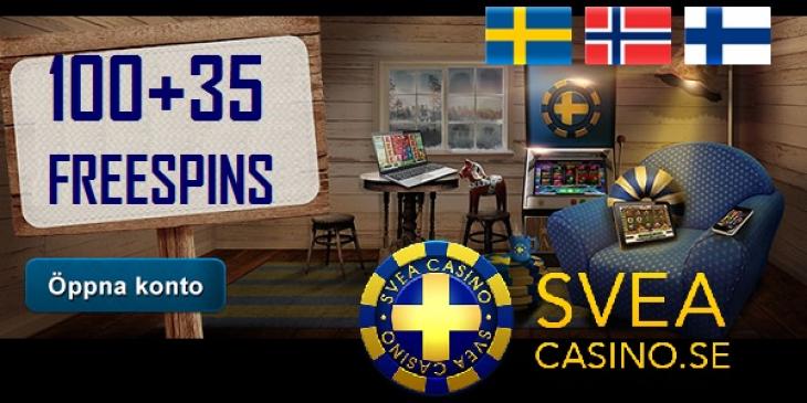 Sign up and Get 100 Free Spins at Svea Casino Now!