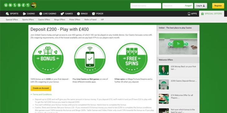 Join Unibet Today and Double Your Deposit!