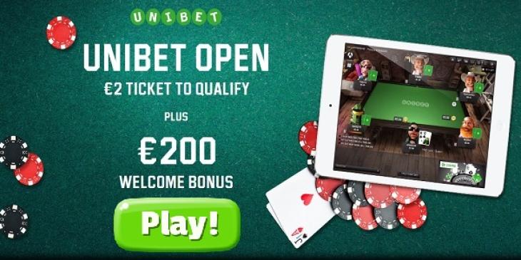 Sign up to Unibet Poker and get a EUR 200 Poker Welcome Bonus