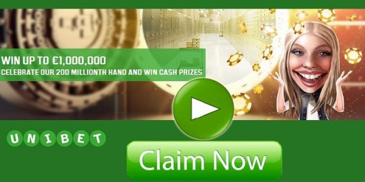 Win a Million Euros Thanks to the Milestone Hand at Unibet Poker