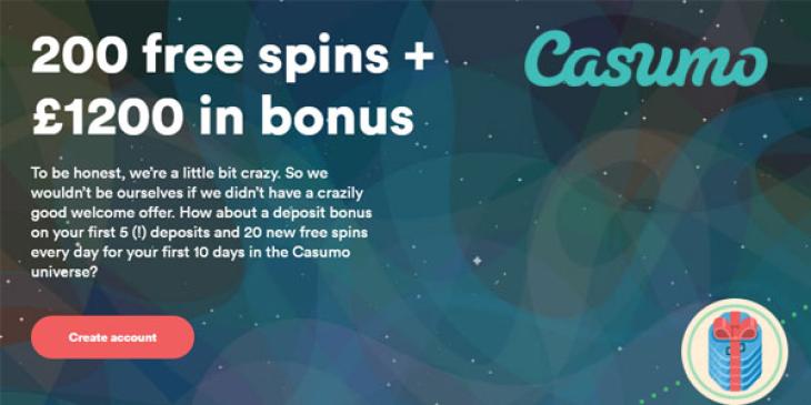 Casumo’s Welcome Bonus is Out of This World