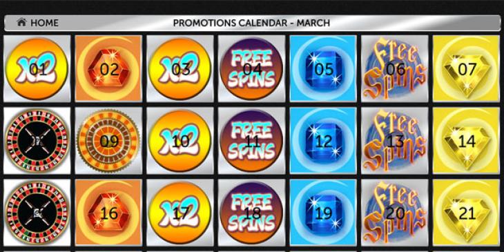 Earn Amazing Online Casino Bonuses Every Day of March with Spinson Casino!